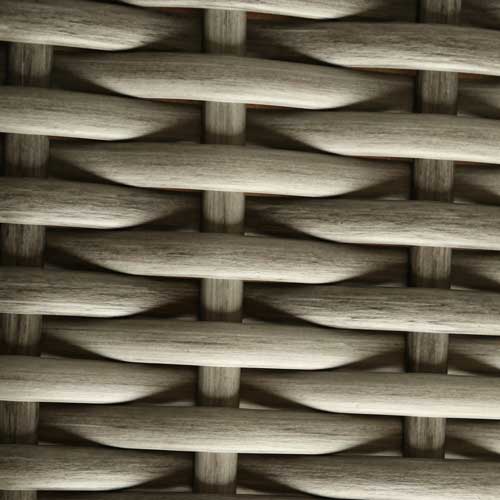 Muebles de jardín con efecto ratán de plástico que tejen tiras de ratán - BM7753