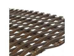 Plano - Material de tumbona reclinable de ratán texturizado sintético tejido a mano - BM32325