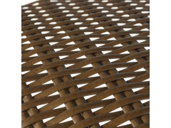 Plano - Material de tumbona reclinable de ratán texturizado sintético tejido a mano - BM32325