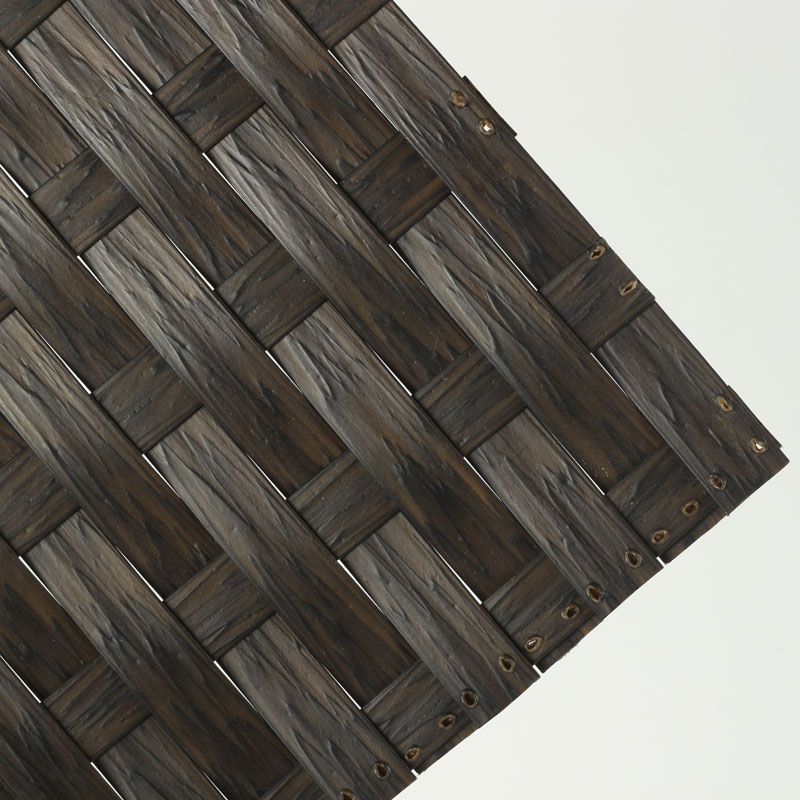 Material de tejido de jardín de ratán de textura natural de estilo variado - BM32323
